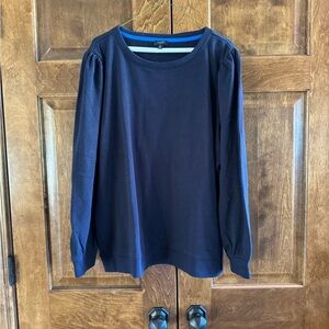 Talbots Plus Navy Blue Lightweight Sweatshirt - Size 2X - Brand New w/Tags